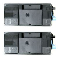 compatible twin pack kyocera tk-3130 black toner cartridges 2 pack