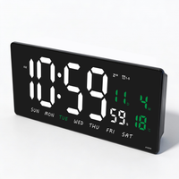 reloj despertador digital de pared sodany pantalla led grande con hora fecha y temperatura alarma con funcion snooze