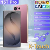 k-touch nuevo telefono movil 15t pro smartphone 73hd 5g doble tarjeta doble modo de espera telefono celular economico 7800mah android 15 wifi gps version global telefonos moviles para hombres y