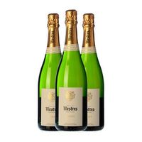 mestres coquet brut nature cava gran reserva 75 cl 12 vol pack de 3 unidades