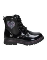botines militares negros de charol nakos 8006 30