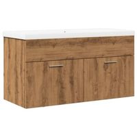 mueble de bano con lavabo integrado roble artisan vidaxl