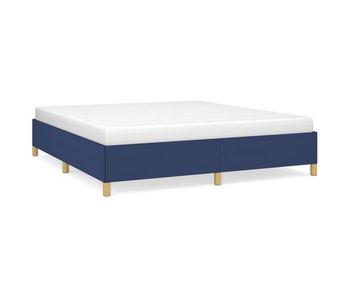 Estructura de cama tela azul 180x200 cm