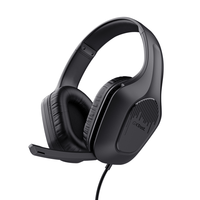 headset trust gxt 417 zirox negro cable 120cm jack 35mm