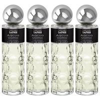 pack de 4 eau de parfum hombre saphir cro aqua uomo 200 ml