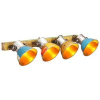 lampara de pared industrial multicolor e27 90x25 cm vidaxl