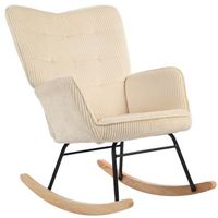 mecedora para salon y dormitorio con respaldo alto y reposabrazos