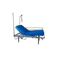 cama articulada geriatrica de hospital con colchon sanitario patas regulables barandilla agarrador y porta gotero - 105 cm x 190 cm