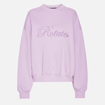 Rotate Sunday Crewneck Heavy Cotton-Jersey Sweatshirt - M