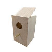 nido vertical de madera para agapornis 14x14x22 cm  casa nido para pajaros y aves exoticas