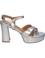 sandalias de tacon para mujer chk10 jolie 13 plata 40