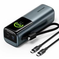vention fkg 200w 999wh 27000mah power bank con pantalla tft inteligente y cable usb-c integrado bateria externa con 2 e