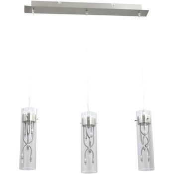 Lámpara de techo márcia 18xg4 12v l.70xan.8xal.reg.cm transparente/niquel