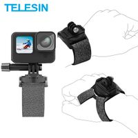 telesin 360    correa de muneca de mano con rotacion montaje en angulo de ajuste rapido para gopro hero 10 9 8 7 6 5 insta360 osmo action sjcam eken