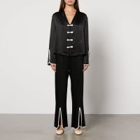 sleeper louis bow satin pyjama set - xl