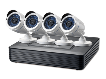 KIT VIDEOVIGILANCIA LEVEL ONE DSK-4001 4 CANALES 4 CAMARAS + GRABADOR