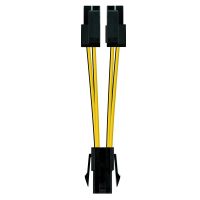 nanocable cable duplicador de alimentacion cpu 4 pines hembra a 44 pines macho 15cm