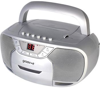 Classic GV-PS823-SR Boombox - Silver, Silver