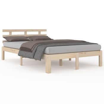 Estructura De Cama Doble Sin Colchón 135x190 Cm Vidaxl