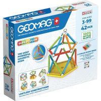 geomag super color recycled 383 set de construccion magnetica 42 piezas