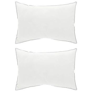 Almohada 2 Pcs 70 X 90 Cm Lana Australiana Blanco Vidaxl