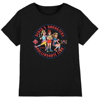 Steven Rhodes Camiseta Death Daughters Rollerskate Club para niña