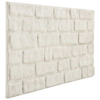 Paneles De Pared 10 Uds. 100 X 50 Cm Blanco Espuma Eps Vidaxl