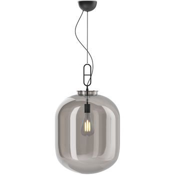 Lámpara De Techo Cristal - Lámapara Colgante De Diseño - Mediana - Grau  Humo