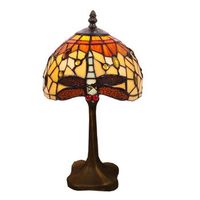 sobremesa tiffany base con forma serie belle amber d-20cm