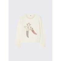 liu jo jersey punto en lana jacquard para nina