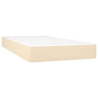 colchon de muelles ensacados firmeza media tela color crema 120x190x20 cm vidaxl