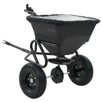 Carro Remolque Esparcidor De Sal Pvc Y Acero 125x74x79 Cm 45 L Vidaxl