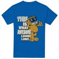garfield camiseta awesome para hombre