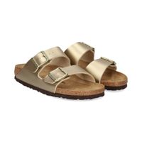 birkenstock sandalias planas mujer - dorado talla 39n