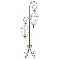 faroles con soporte de metal 35x31x115h cm