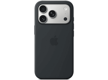 Apple Funda de silicona con MagSafe, Para iPhone 17 Pro Max, Compatible correa Crossbody, Negro