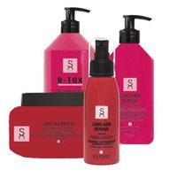 set de cuidado expert cabello largo - champu 500ml - mascarilla 500ml - b-tox 1000ml - leave-in 100ml - sacha care