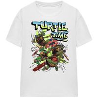 dessins animes camiseta turtle time para mujer