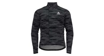 Odlo zeroweight ceramiwarm gris negro zip top