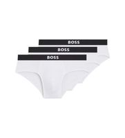 boss para hombre 50546561 set 3 slips logo en la cintura blanco l homewear algodon