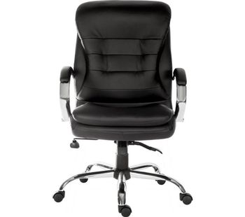 Goliath Light 6957 Bonded Leather Reclining Executive Office Chair - Black, Black
