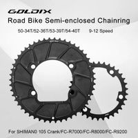 goldix 110bcd 2x plato doble 9-12s plato de bicicleta de carretera 7075 aleacion de aluminio 4 pernos rueda de cadena para shimano 105 r7000 r8000