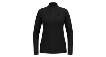 Sueter essentials light 1 2 zip negro para mujer de odlo
