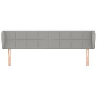 cabecero cama mueble de dormitorio de tela claro 183 x 23 x 7888 cm gris m020007470
