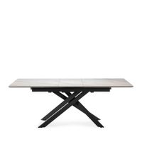 mesa extensible de ceramica para 68 personas blanca 160200x76 cm