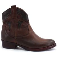 jiudit botines stivaletto texano pelle testa di moro cuoio 877 para mujer