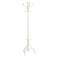 perchero de pie de madera blanco 45x45x182