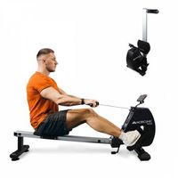 maquina de remo rowfit mobiclinic plegable volante de inercia 6 kg 8 niveles de resistencia 120 kg negro