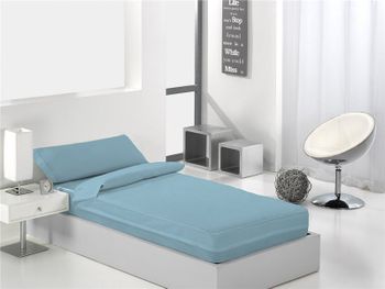 Saco nórdico liso con cremallera para cama 90/105 cañete