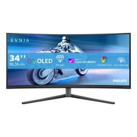 philips evnia 34m2c650000 34 qd-oled 3440x1440 175hz 003ms 1000cdm hdr400 curvo gris